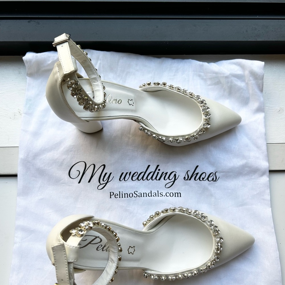 Handmade Block Heels with Rhinestones - Picture 11 of 16